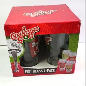 A Christmas Story Pint Glasses 4-Pack
